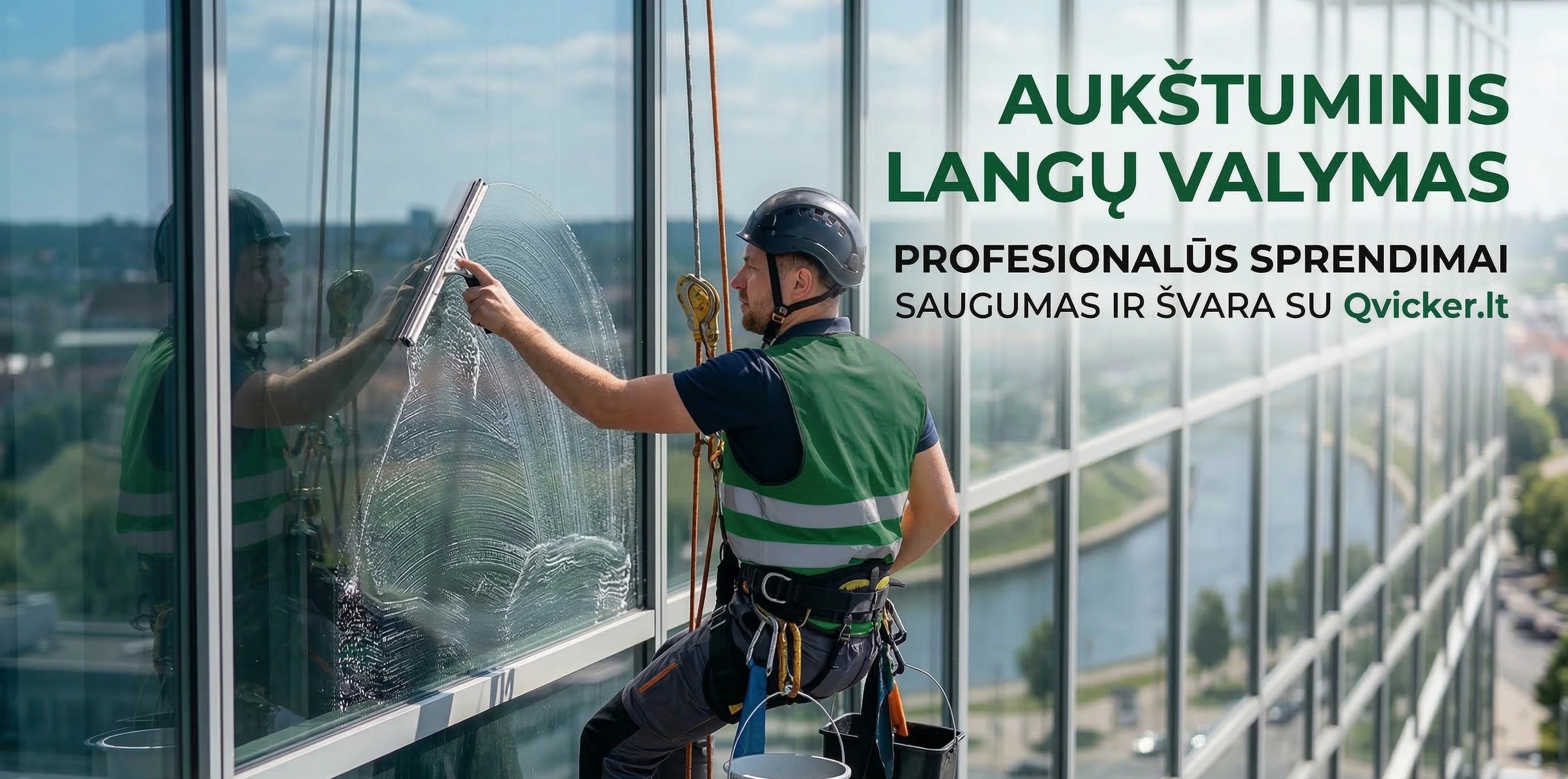 Aukštuminis langų valymas